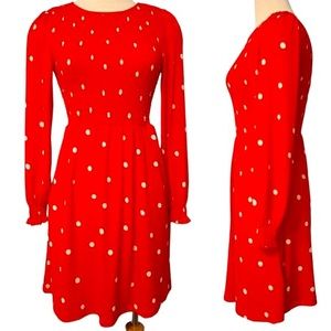 POPSUGAR Red & White Polka Dots Dress